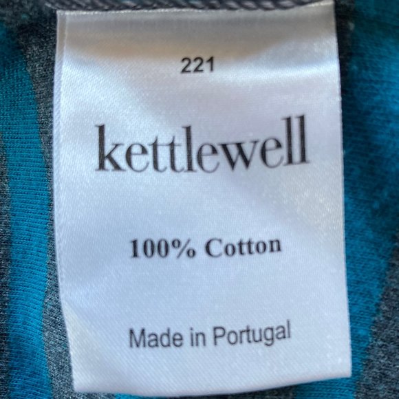 Gray and Blue Striped Women's Top - Picture 5 of 6